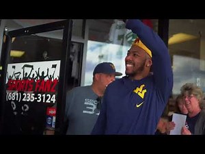 Jevon Carter WVU Autograph Event at Sports Fanz