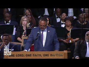 WATCH: Rev. Jesse Jackson honors Aretha Franklin at her 'Celebration of Life' ceremony