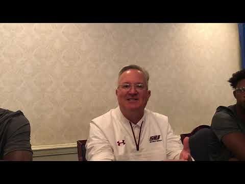 SIU coach Barry Hinson at MVC Media Day