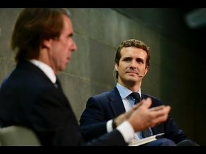 Conversación con Pablo Casado en la presentación de 'El futuro es hoy'