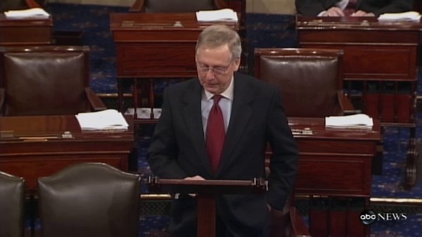 Mitch McConnell Tears Up About Sen. Judd Gregg