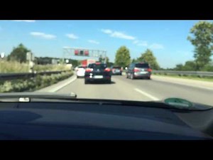 Riding in a BMW i8 in Munich off autobahn (2/3)