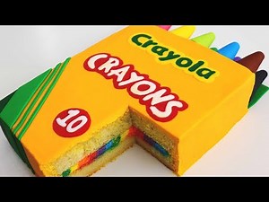 BACK-TO-SCHOOL Crayon Box CAKE!