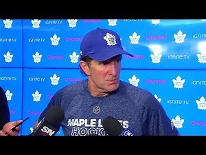 Maple Leafs Practice: Mike Babcock - December 19, 2018