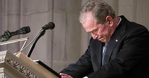 George W. Bush delivers emotional eulogy for dad George H.W. Bush