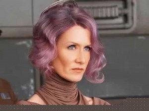 Laura Dern , American actress plays Vice Admiral Amilyn Holdo in Star Wars: The Last Jedi