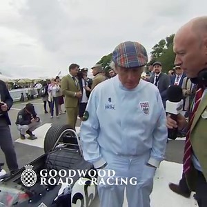 Sir Jackie Stewart drives Dan Gurney's Eagle at Revival