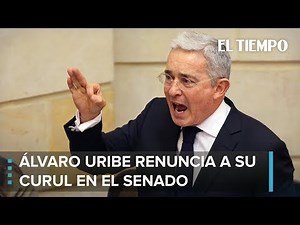 Álvaro Uribe anuncia que va a renunciar a su curul en el Senado | EL TIEMPO