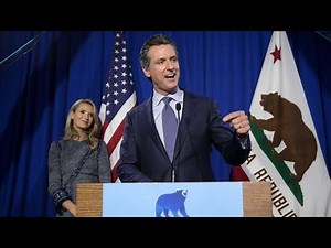 Lt. Gov. Gavin Newsom gives victory speech after California June primary