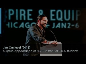 Jim Caviezel Inspiring Testimony | new | Chicago SLS18 surprise