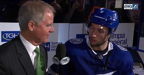 Paul Kennedy sits down postgame with Tyler Johnson