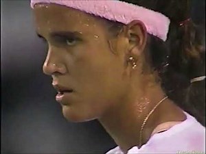 Monica Seles vs Mary Joe Fernandez 1990 Los Angeles Highlights