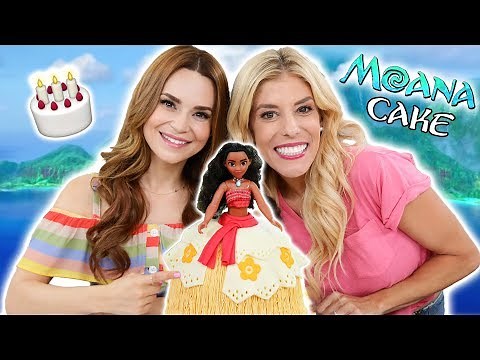 MAKING A MOANA PRINCESS CAKE! w/ Rebecca Zamolo