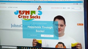 Father/son duo spreading happiness one pair of crazy socks at a time