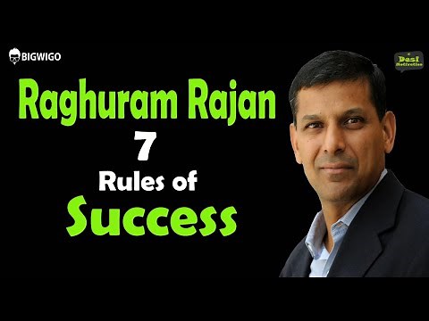 Raghuram Rajan 7 Rules of Success Inspirational Speech | Investment Advice