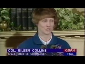 First Lady Hillary Clinton Names Eileen Collins First Female Space Shuttle Commander, c - The Best D