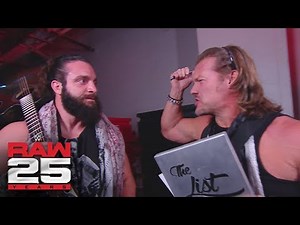 Chris Jericho performs a song for Elias: Raw 25, Jan. 22, 2018