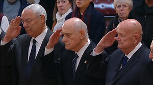 Colin Powell pays tribute to George H.W. Bush at Capitol