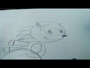 How to draw a figit spinner sonic
