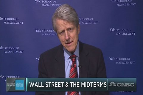 Professor Robert Shiller says midterms could make US markets more vulnerable