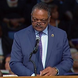 Rev. Jesse Jackson: Long lines for Aretha Franklin funeral, short lines to vote