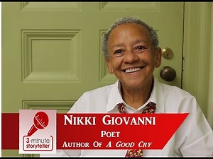 NIKKI GIOVANNI, poet, author of A GOOD CRY