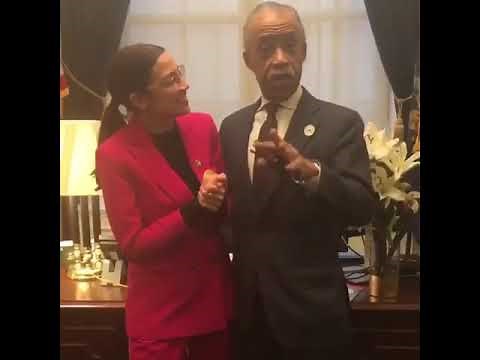 Alexandria Ocasio Cortez and Reverend Al Sharpton Doing Some Great Dance Moves! 💃🏽🕺🏿