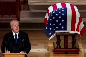 Former Canadian PM delivers his eulogy at Bush funeral