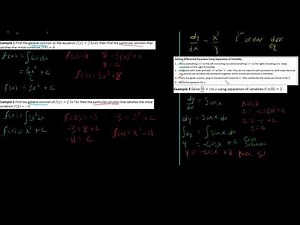 Differential Equations Intro
