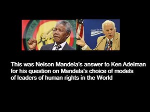 Nelson Mandela Silences Ken Adelman with this Reply
