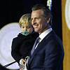 California Gov. Gavin Newsom's inauguration speech crashed by 2-year-old son