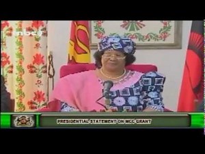 Malawi President Joyce Banda talks about Food-For-Work Program -- June 2012