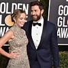 John Krasinski Was Emily Blunt's Biggest Fan at the Golden Globes and This Cheering Meme Is Proof