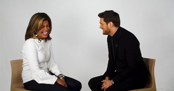 Michael Buble jokes with Hoda Kotb about his favorite quote