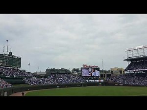 Mike Ditka sings 7th Inning stretch @Cubs game! Brewers @Cubs 10/01/18