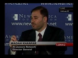 Wadah Khanfar, al Jazeera Network Director General 7/30/09 pt1
