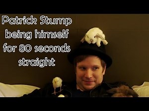 Patrick Stump being himself for 80 seconds straight
