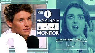 Maisie Williams HEART RATE MONITOR feat. Eddie Redmayne | GAME OF THRONES 'SPOILERS' (!?)