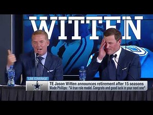 Dallas Cowboys head coach Jason Garrett's emotional, heart-felt send-off to tight end Jason Witten