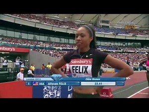 Watch Allyson Felix blast the 200m 😮