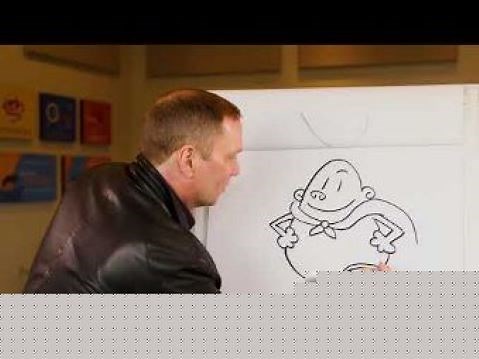 Dav Pilkey draws Captain Underpants