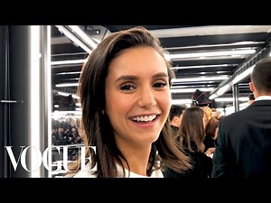 Nina Dobrev Gets Ready for the Louis Vuitton Fashion Show | Vogue