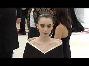 Lily Collins at the 2018 MET Gala