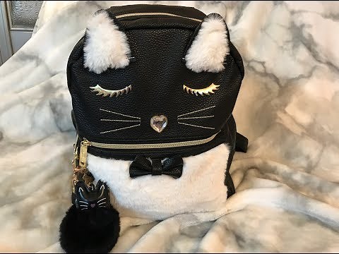 What's in my Betsey Johnson Cat Backpack Bag