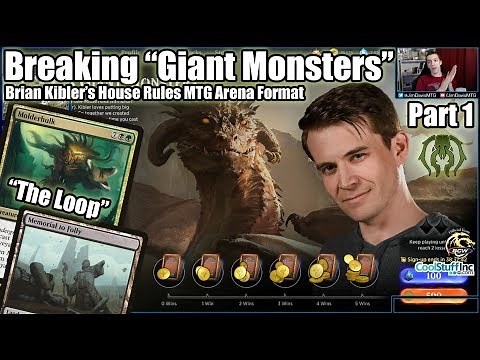 Executing Loops in "Kibler's Giant Monsters" Special MTG Arena House Rules Standard!