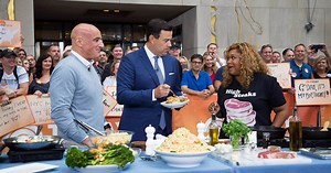 Chefs Anthony Scotto and Sunny Anderson make their cookout staples