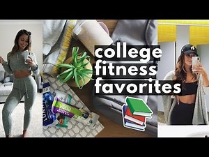 college fitness staples | comfy clothes, snaccs + more