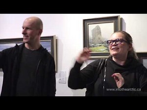 INTO THE ARCTIC: Couple talk about their favourite paintings. Vancouver Maritime Museum, BC