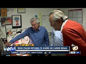 Regis Philbin visits his old home at 10News