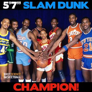 5’7” Spud Webb wins the 1986 NBA Slam Dunk Contest!